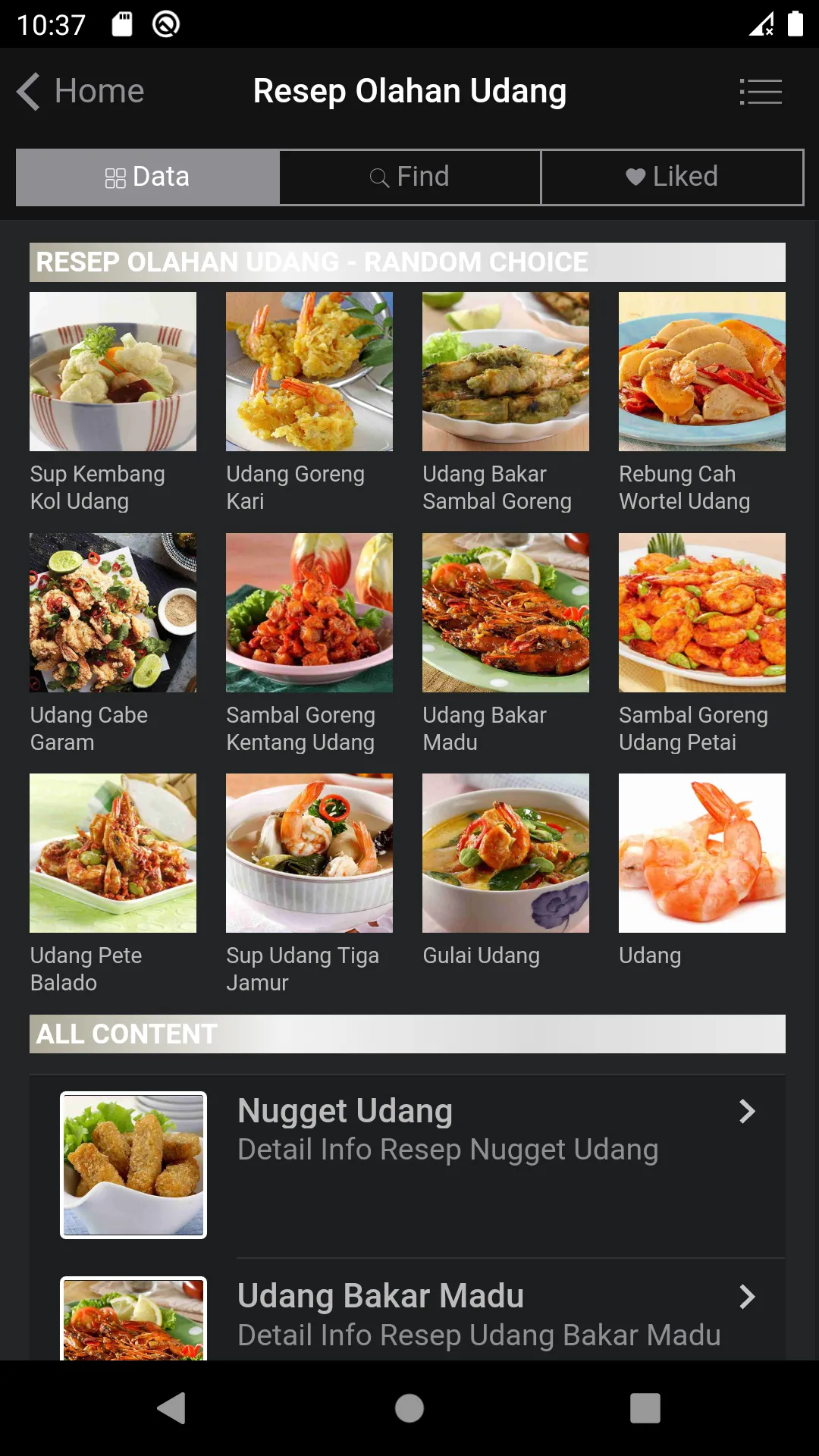 Resep Memasak Udang Lezat | Indus Appstore | Screenshot