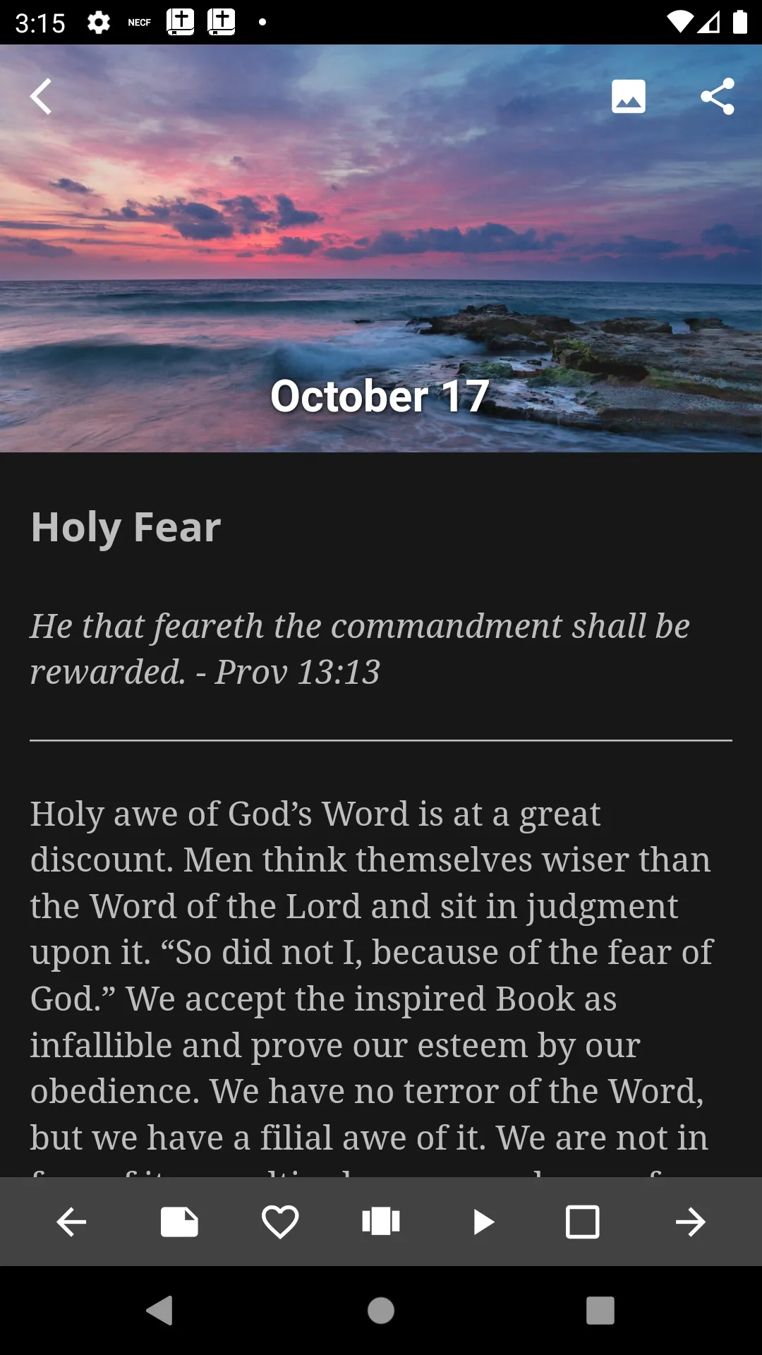 Daily Spurgeon Devotional | Indus Appstore | Screenshot