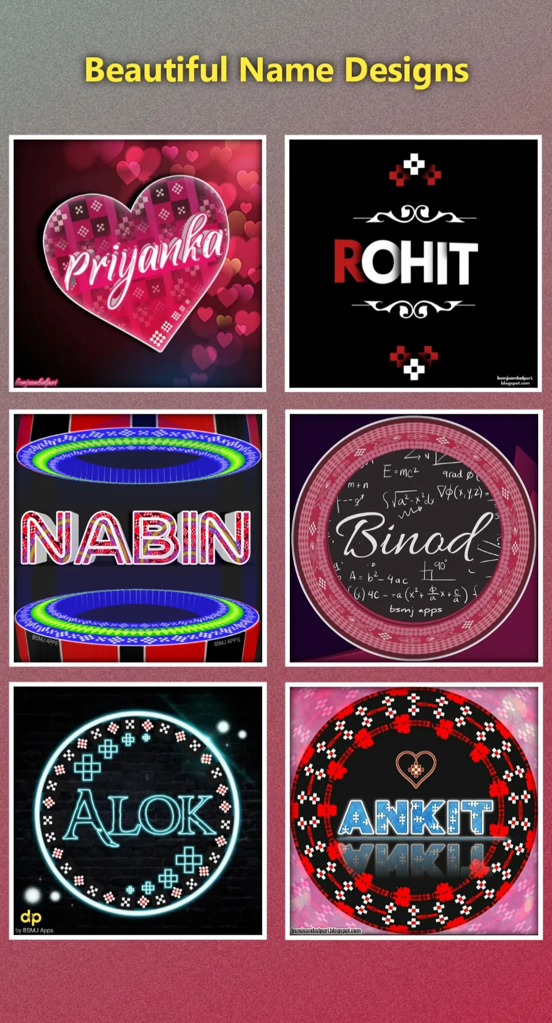 Sambalpuri Design -Name art DP | Indus Appstore | Screenshot