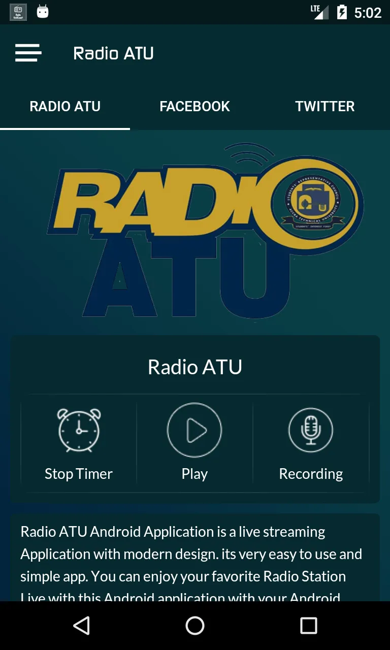 Radio ATU | Indus Appstore | Screenshot