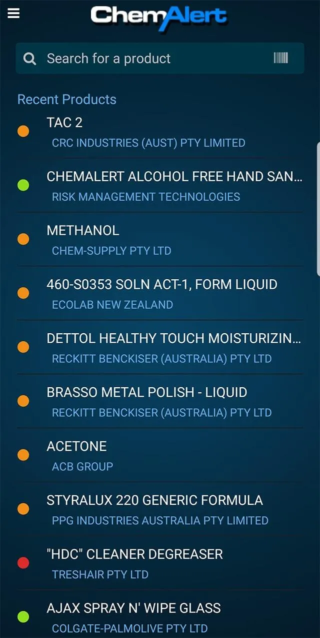 ChemAlert | Indus Appstore | Screenshot