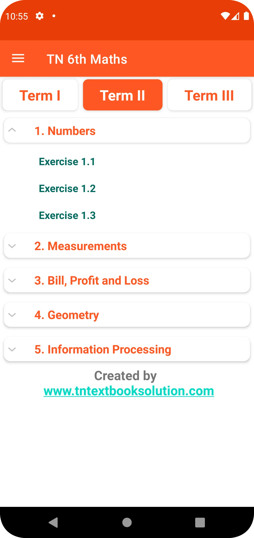 TN 6th Maths Guide | Indus Appstore | Screenshot