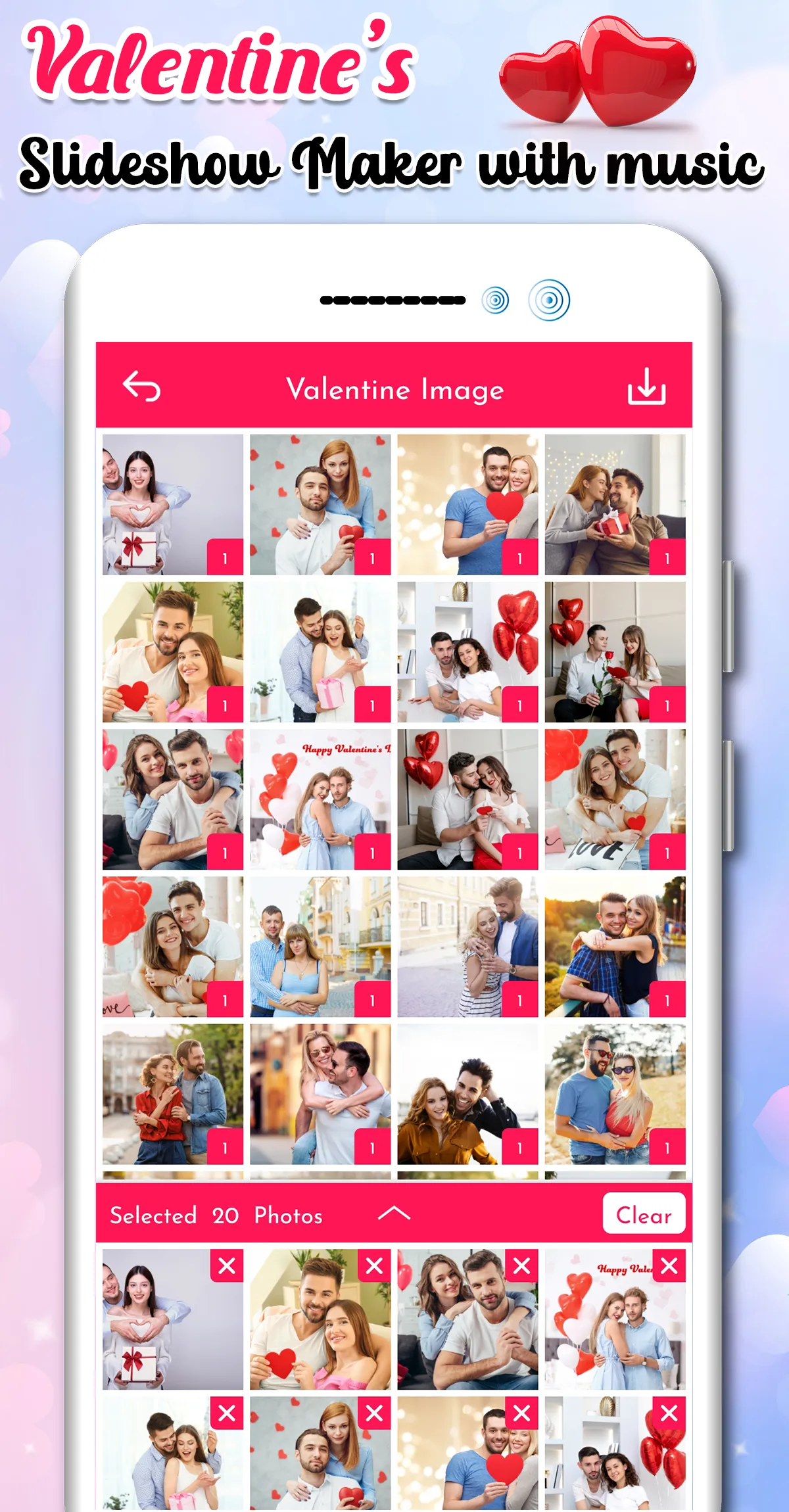 Valentine's Day Video Maker | Indus Appstore | Screenshot