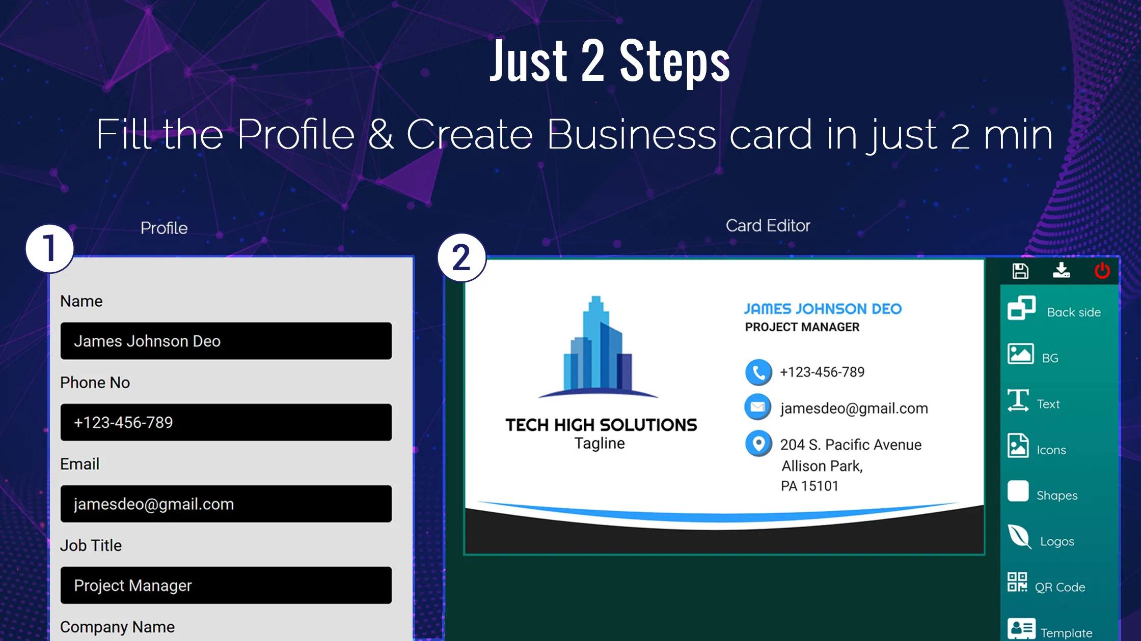 Business Card Maker, Visiting | Indus Appstore | Screenshot