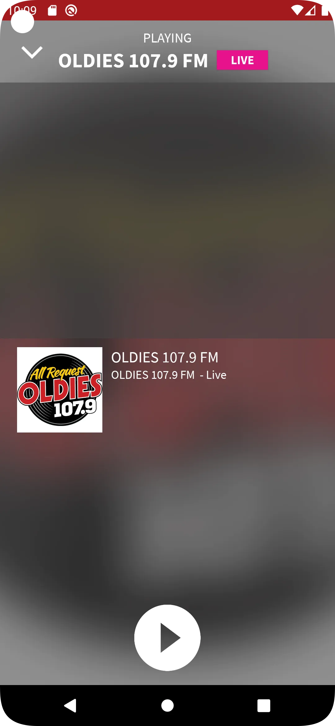 Oldies 107.9 | Indus Appstore | Screenshot