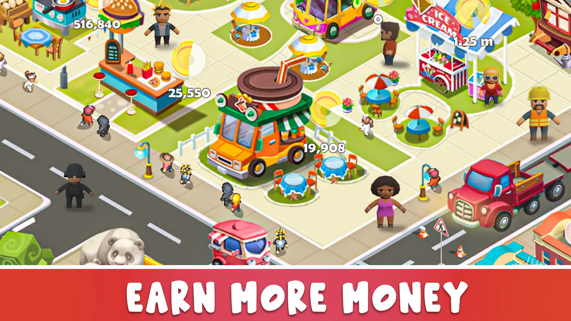 Idle Food Stalls Tycoon | Indus Appstore | Screenshot