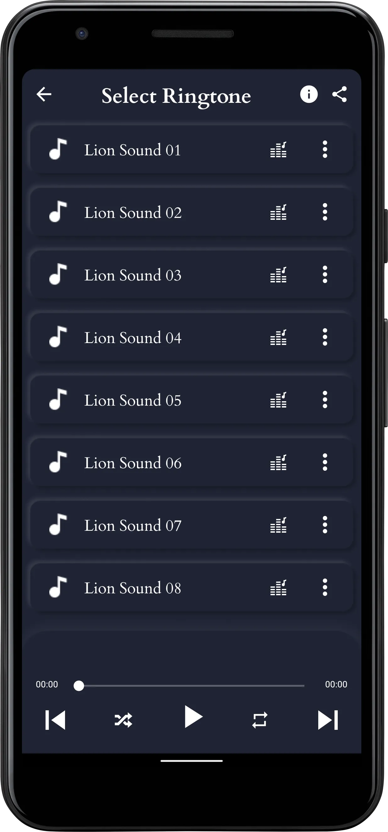 Lion Sounds | Indus Appstore | Screenshot