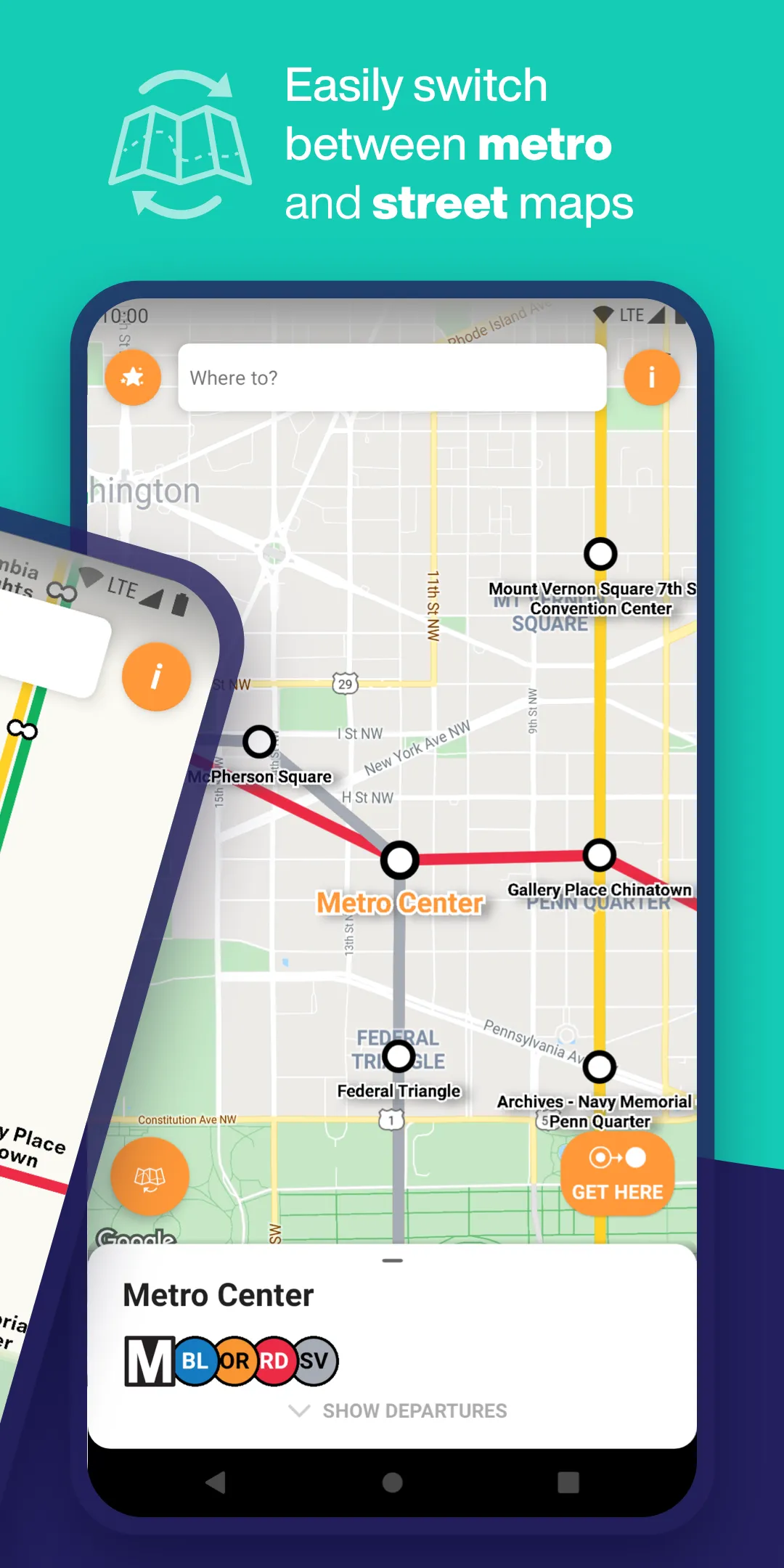 Washington DC Metro Route Map | Indus Appstore | Screenshot