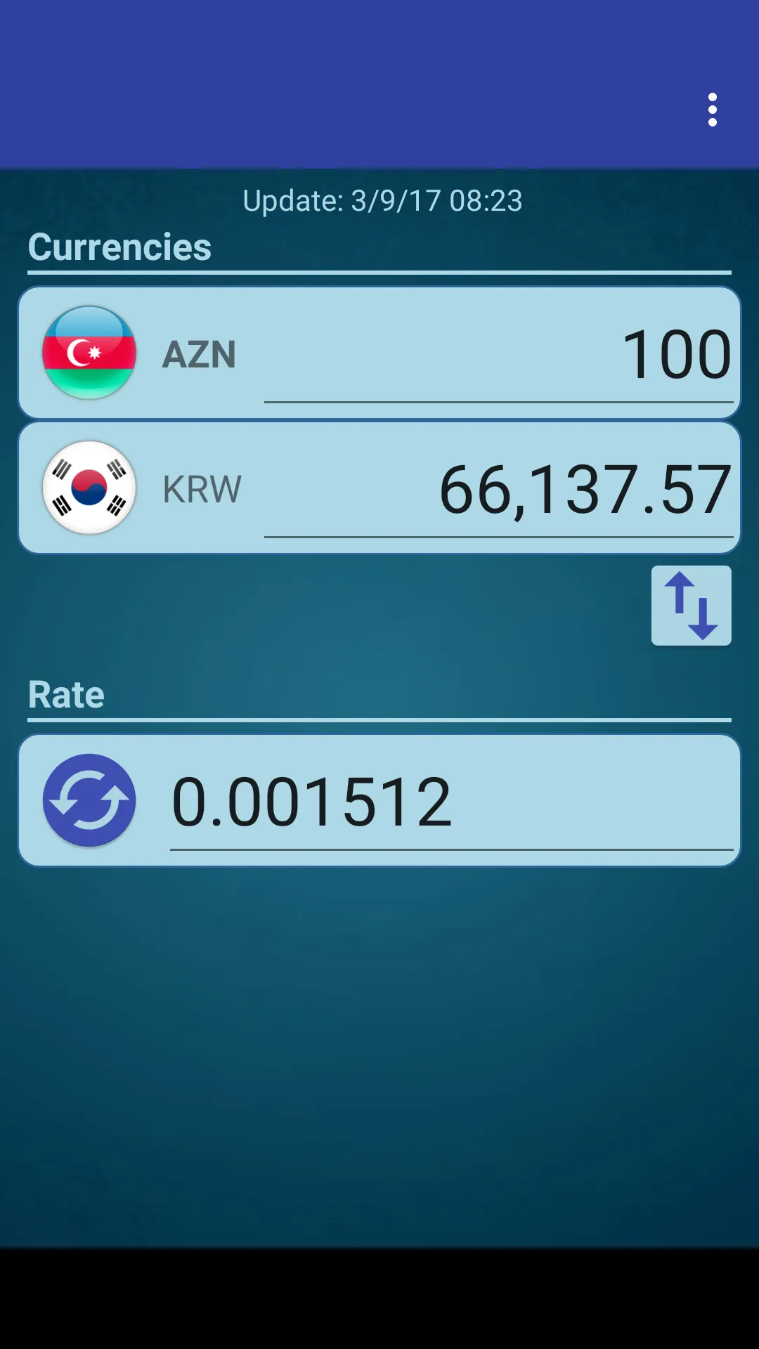 S Korea Won x Azerbaijan Manat | Indus Appstore | Screenshot