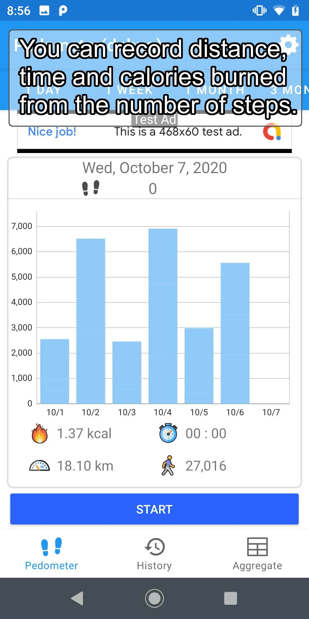 Pedometer - Step counter | Indus Appstore | Screenshot