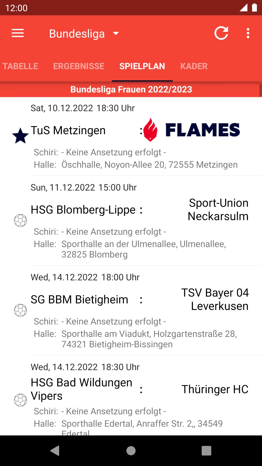 Flames Handball | Indus Appstore | Screenshot