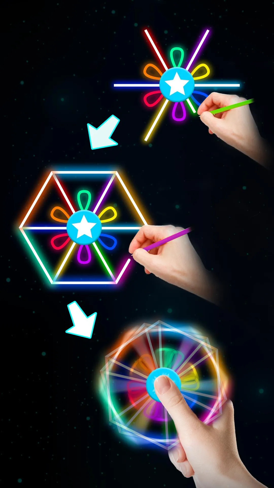 Draw Finger Spinner | Indus Appstore | Screenshot