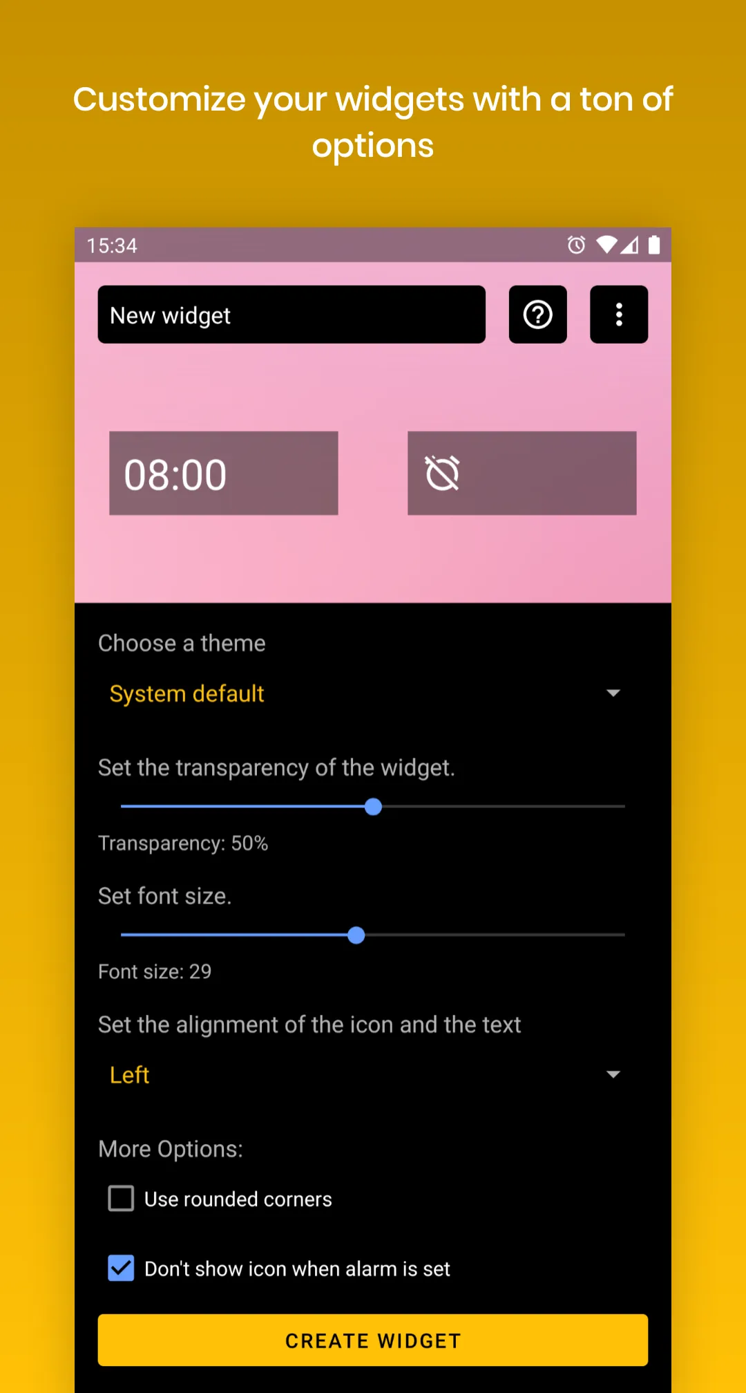 Alarm Clock Widgets | Indus Appstore | Screenshot