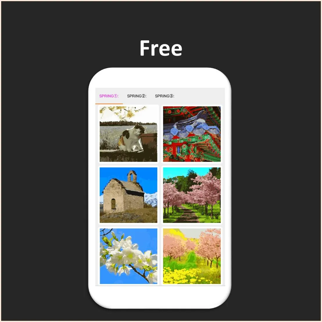 Color by Number - spring | Indus Appstore | Screenshot