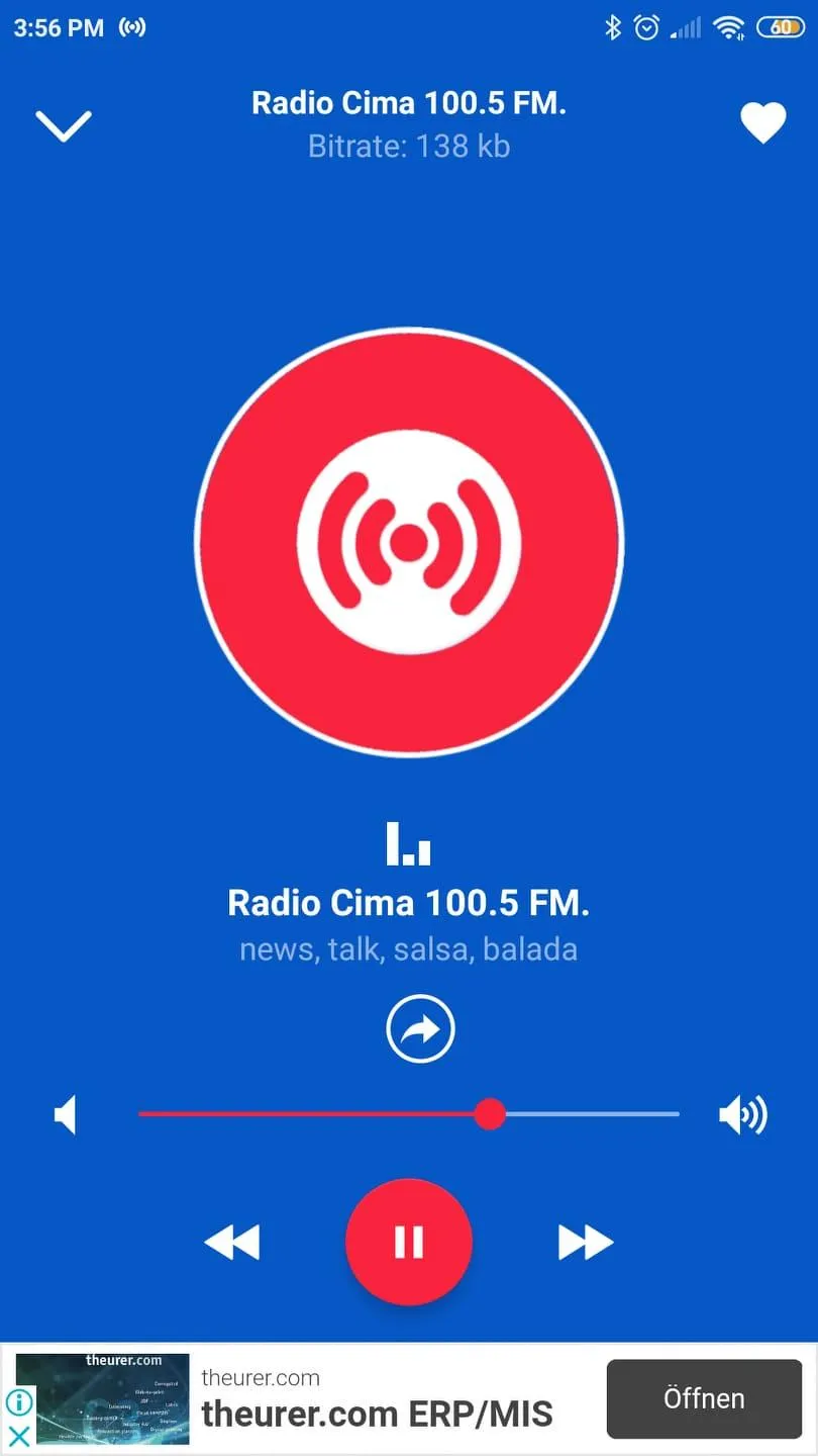 Radio Cima 100.5 FM Merengue | Indus Appstore | Screenshot