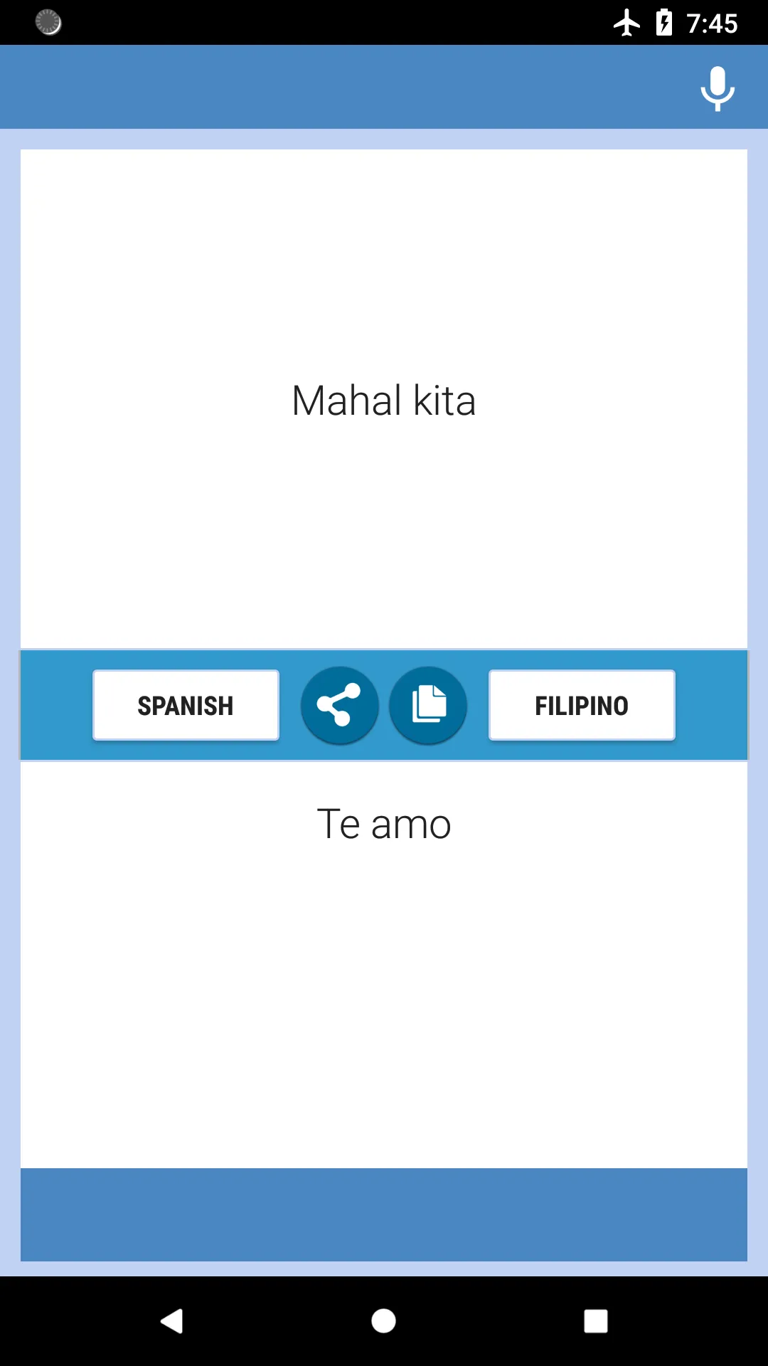 Spanish-Filipino Translator | Indus Appstore | Screenshot