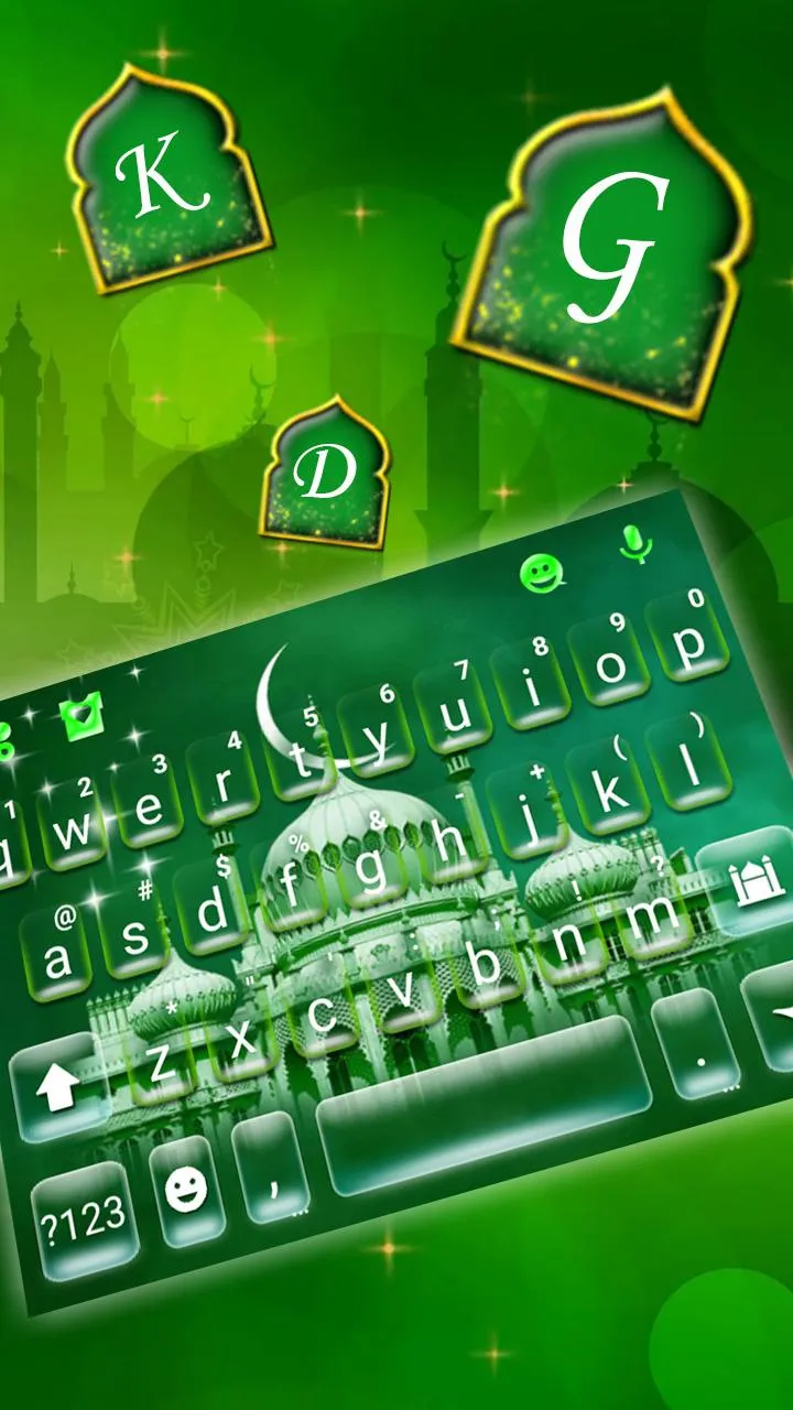 Eid Mubarak Keyboard Theme | Indus Appstore | Screenshot