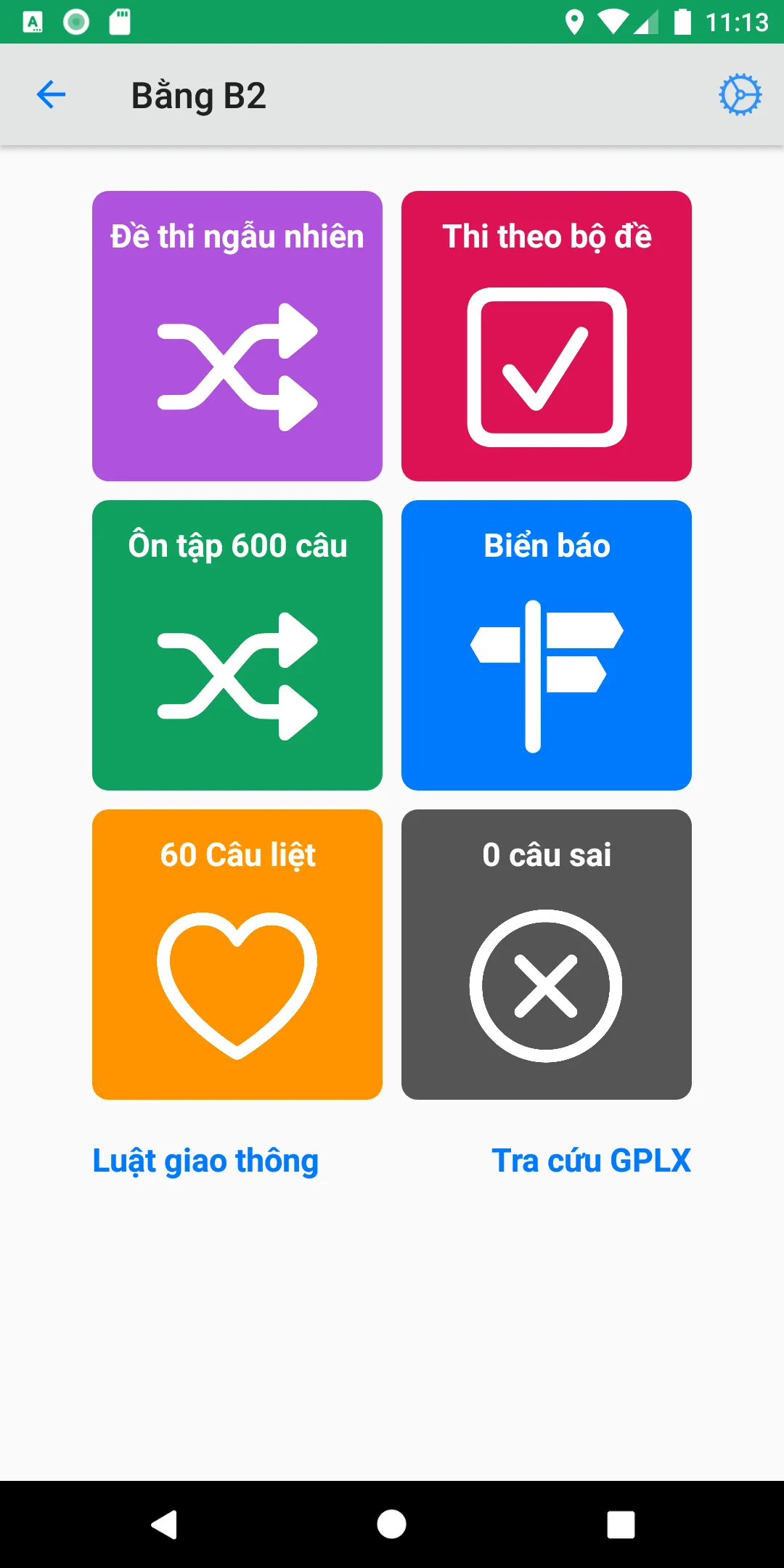 600 Câu Hỏi Ôn Thi GPLX | Indus Appstore | Screenshot