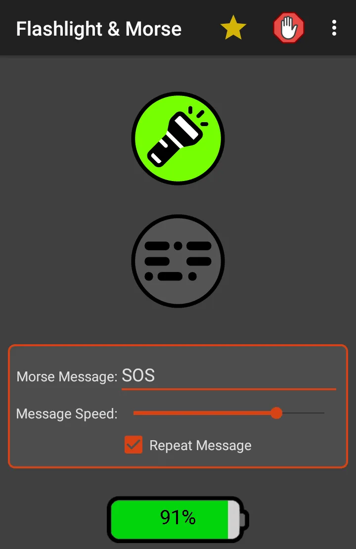 Flashlight & Morse | Indus Appstore | Screenshot