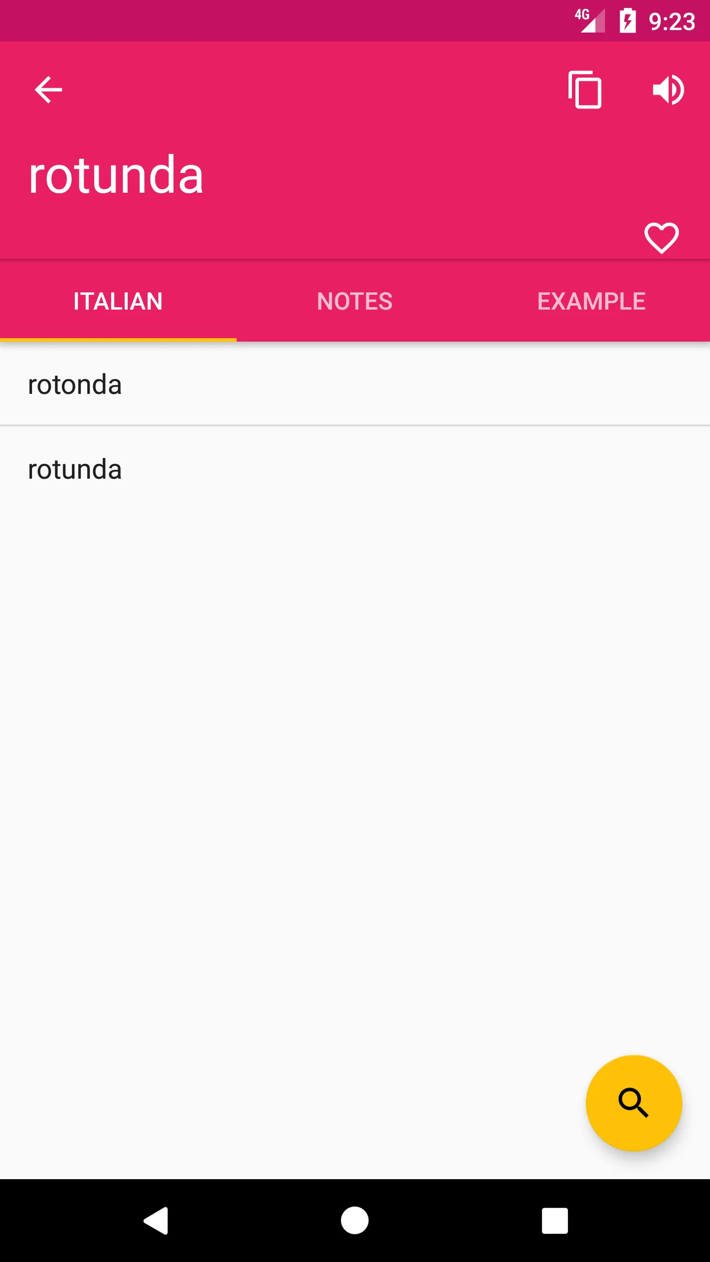 Hungarian Italian Dictionary | Indus Appstore | Screenshot