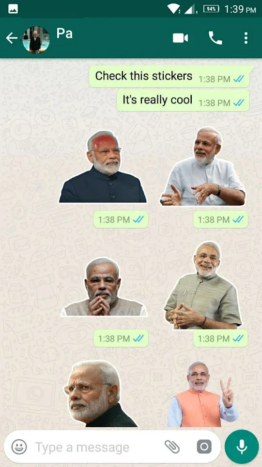 Modi Sticker for WhatsApp | Indus Appstore | Screenshot