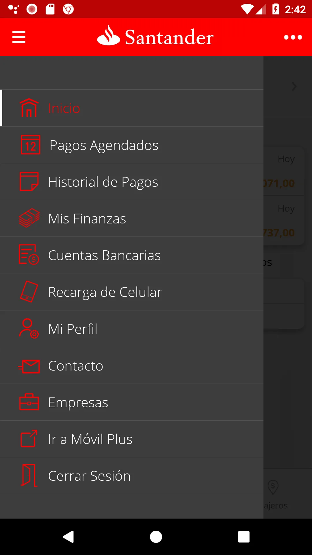 Pagos Santander | Indus Appstore | Screenshot