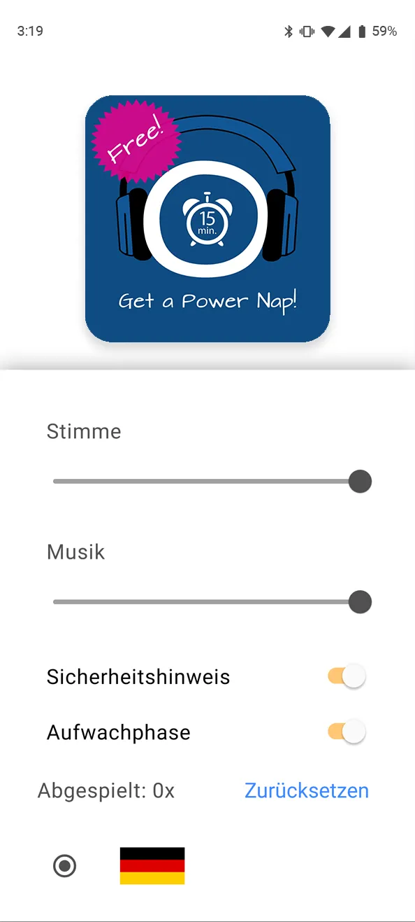 Get A Power Nap! Hypnose | Indus Appstore | Screenshot