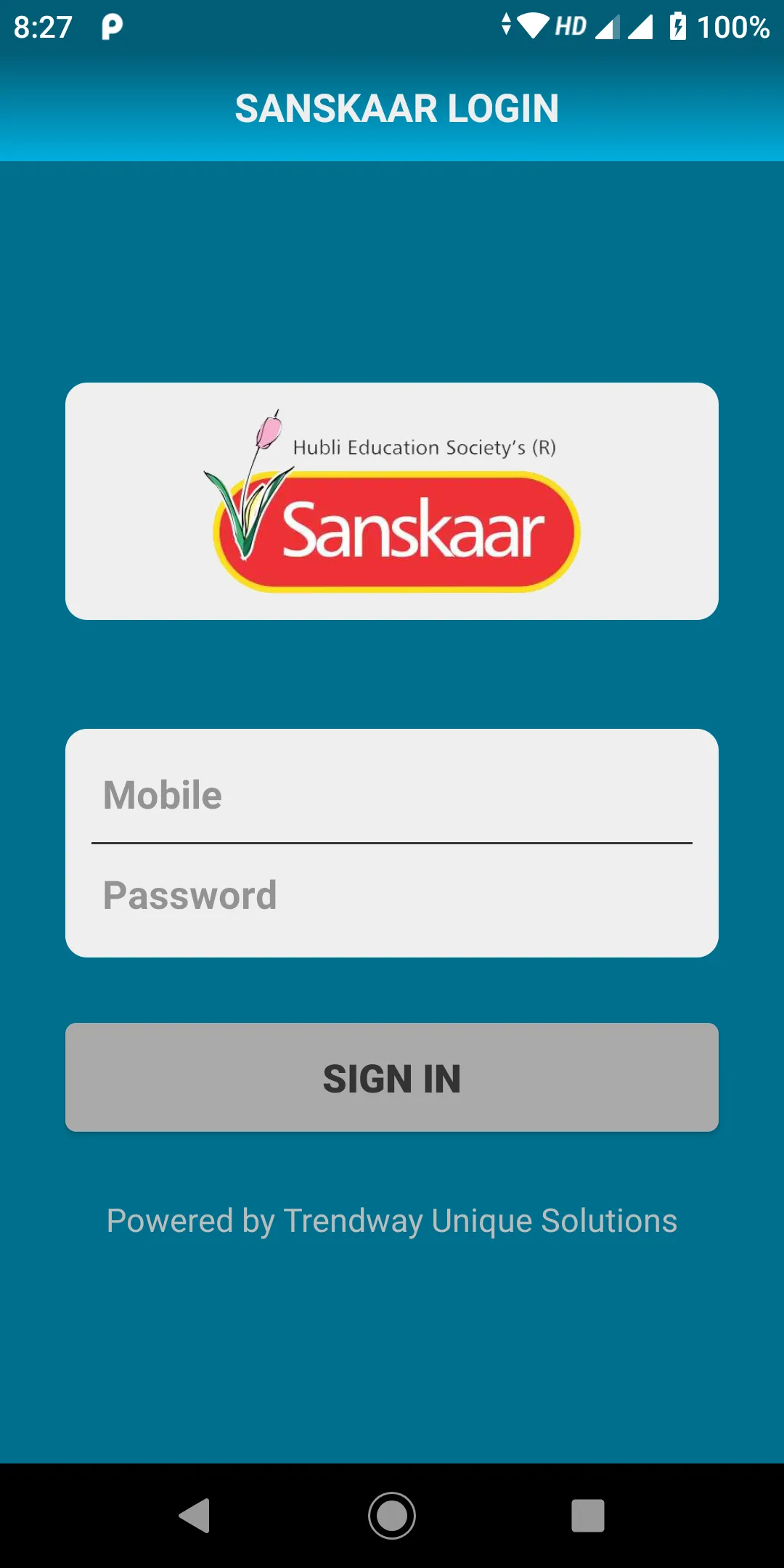 SANSKAAR SCHOOL HUBLI | Indus Appstore | Screenshot