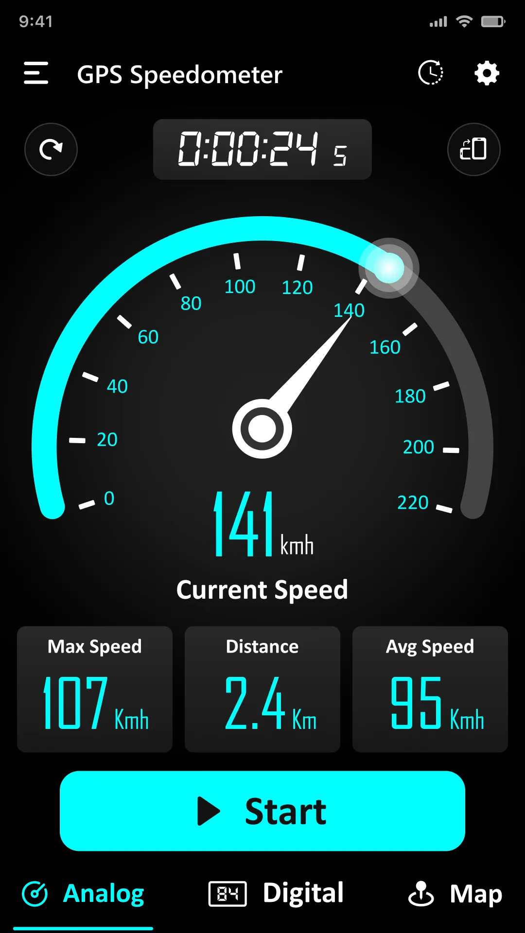 GPS Speedometer - Odometer App | Indus Appstore | Screenshot