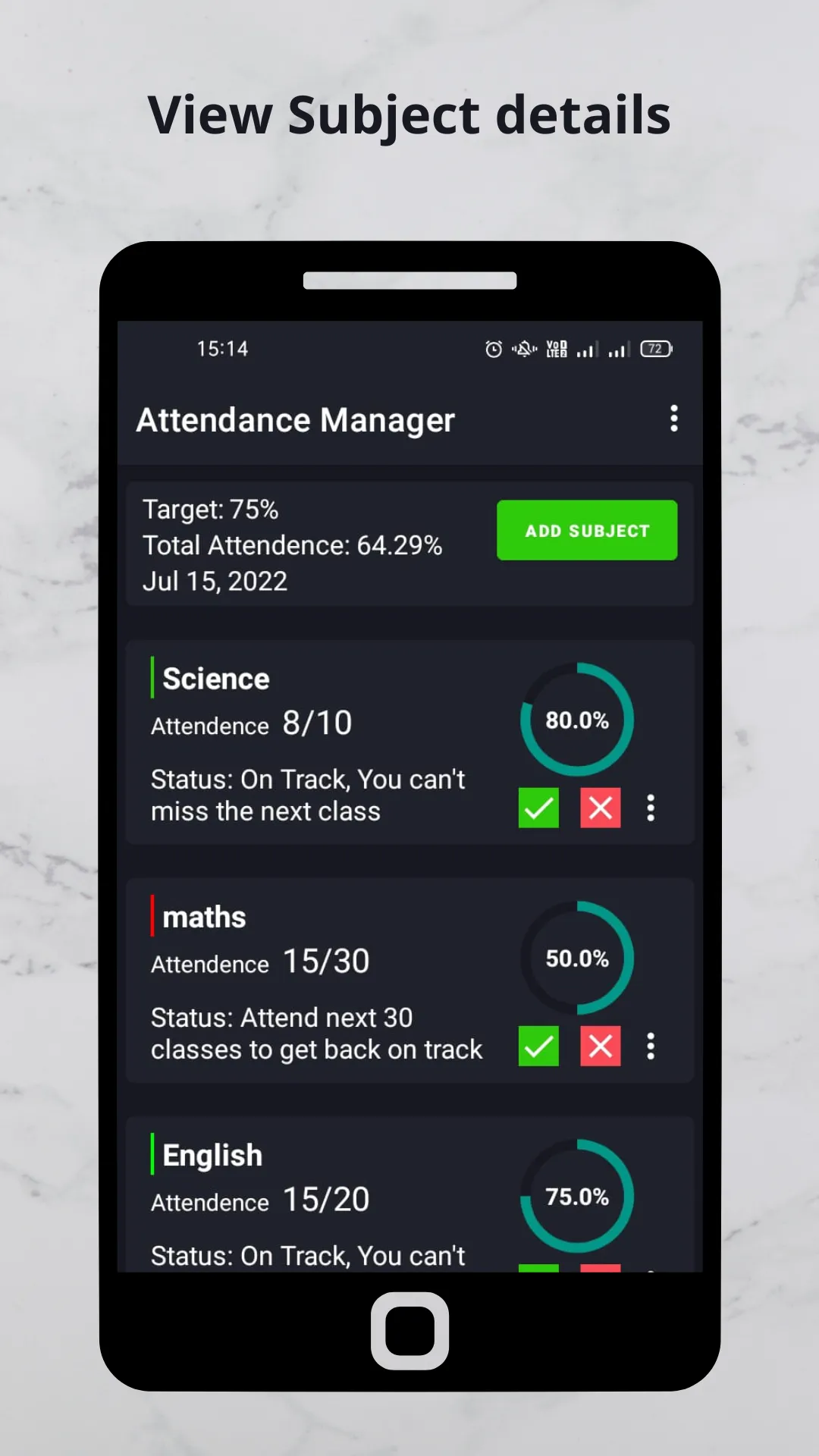 Attendance Manager | Indus Appstore | Screenshot