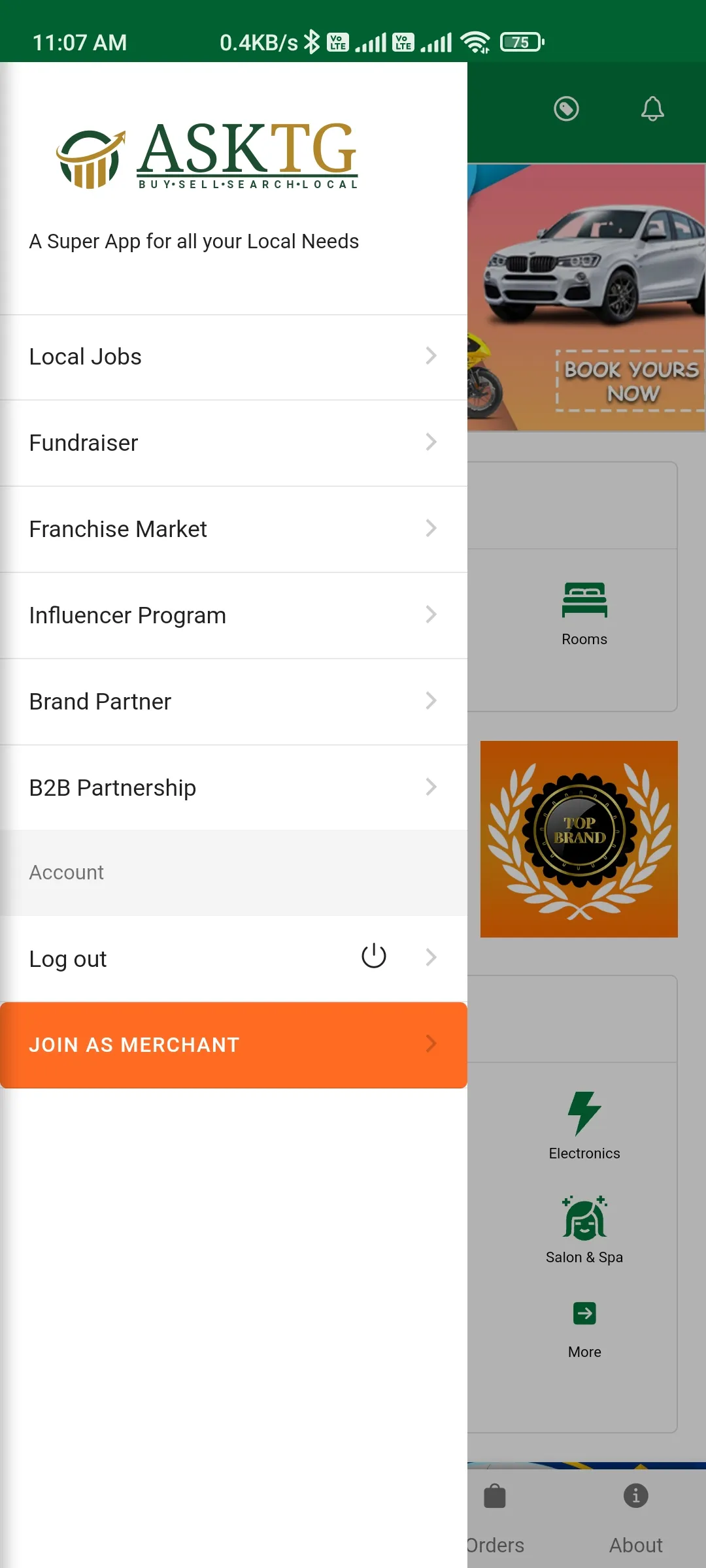 ASKTG- Marketplace Billing App | Indus Appstore | Screenshot