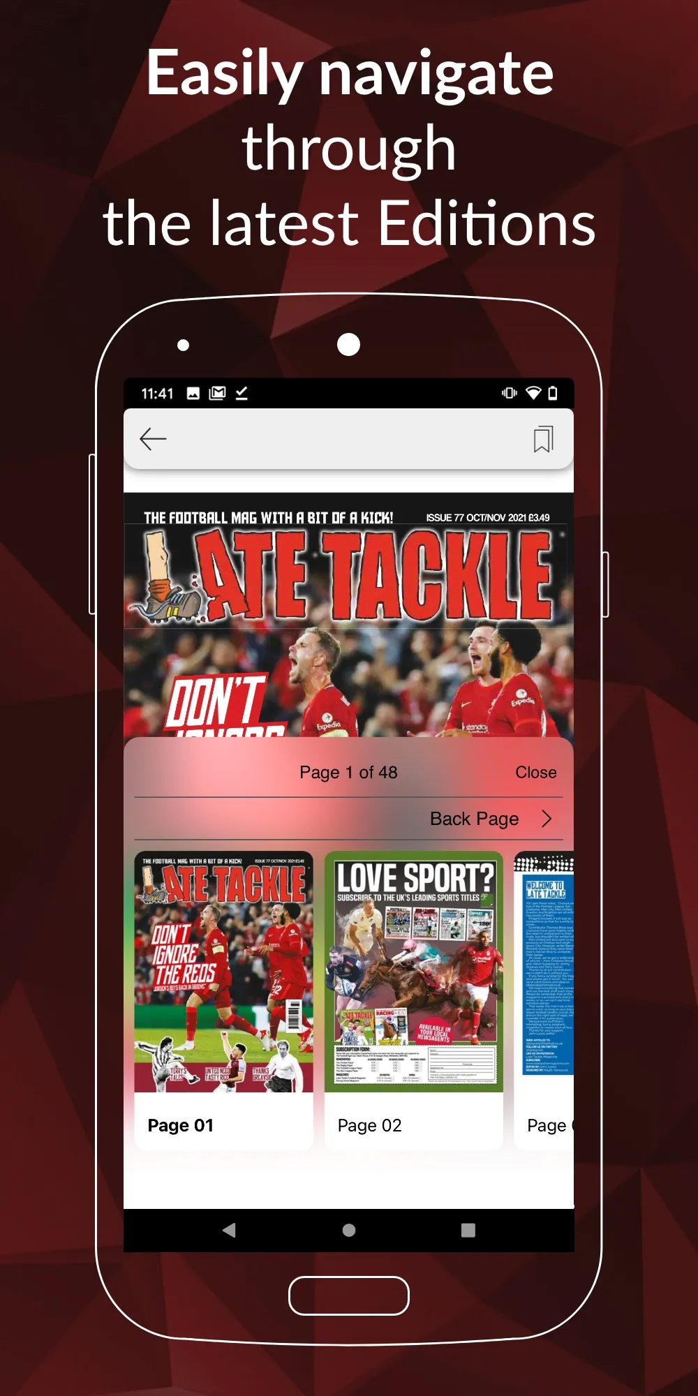 Late Tackle Magazine | Indus Appstore | Screenshot