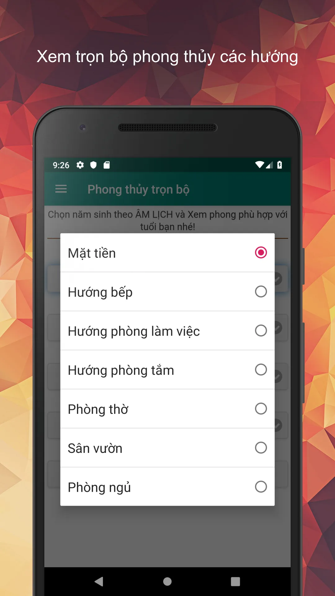 Trọn bộ phong thủy nhà | Indus Appstore | Screenshot