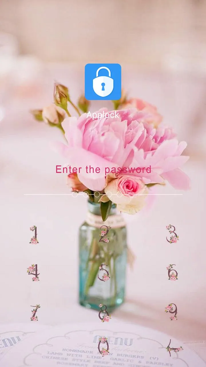 AppLock Theme Pink Love | Indus Appstore | Screenshot