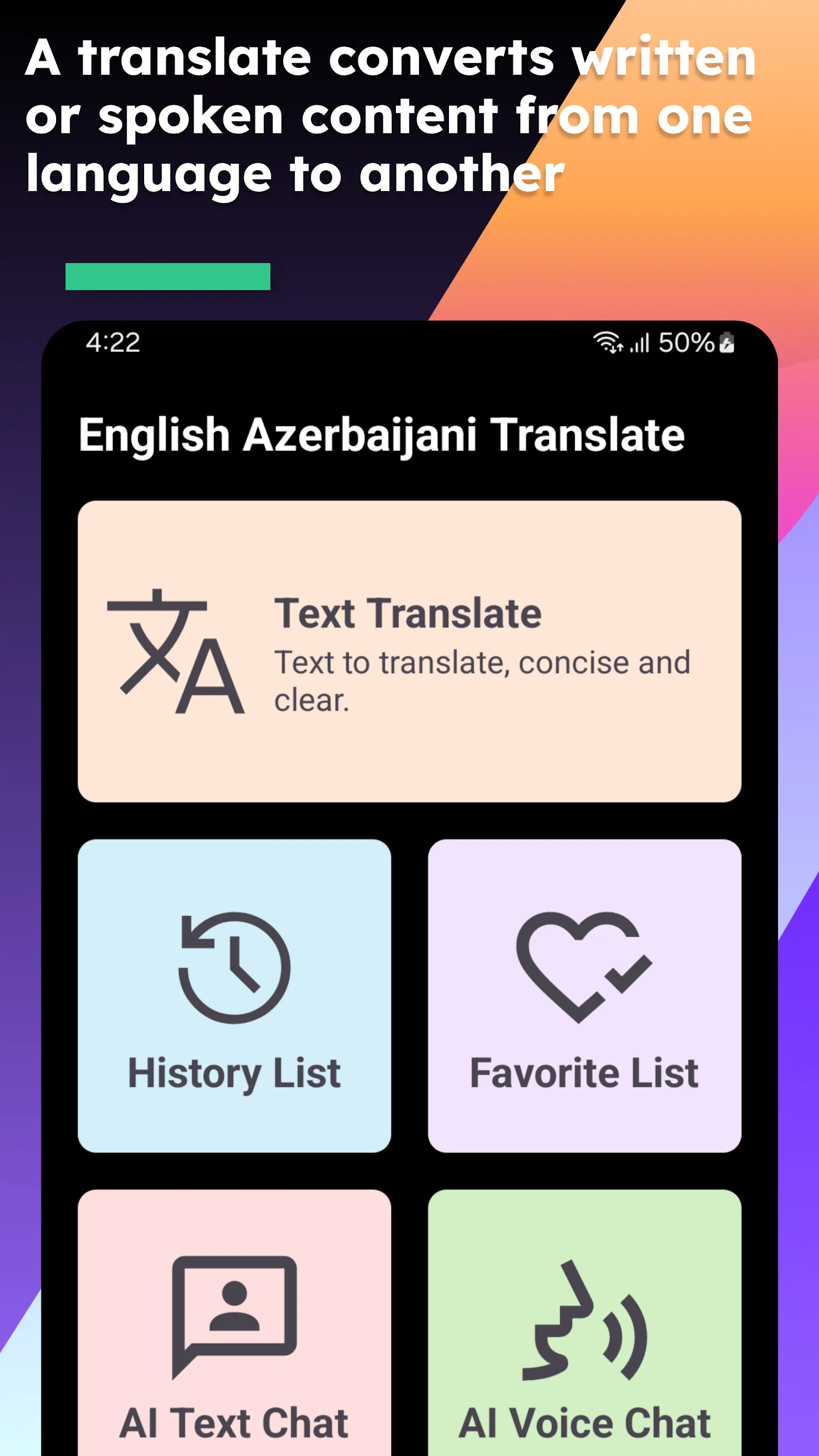 English Azerbaijani Translate | Indus Appstore | Screenshot