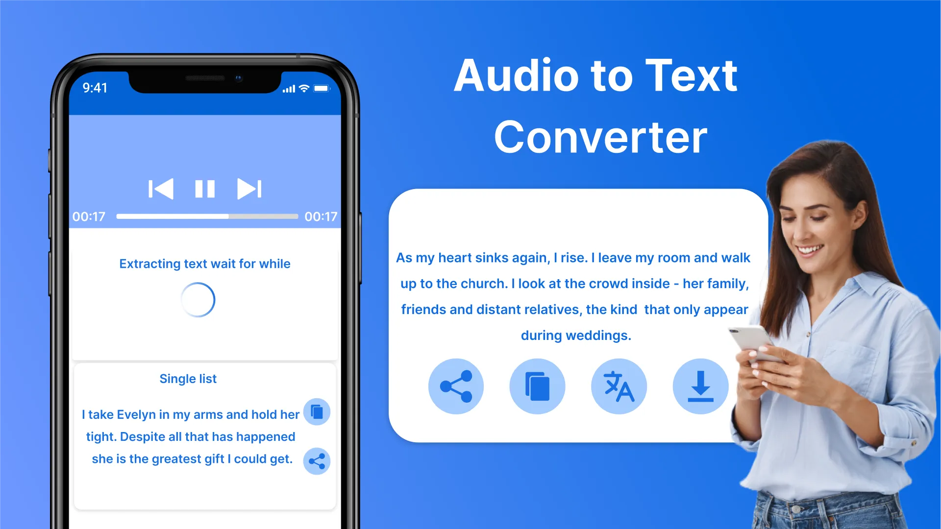 Audio to Text Converter | Indus Appstore | Screenshot