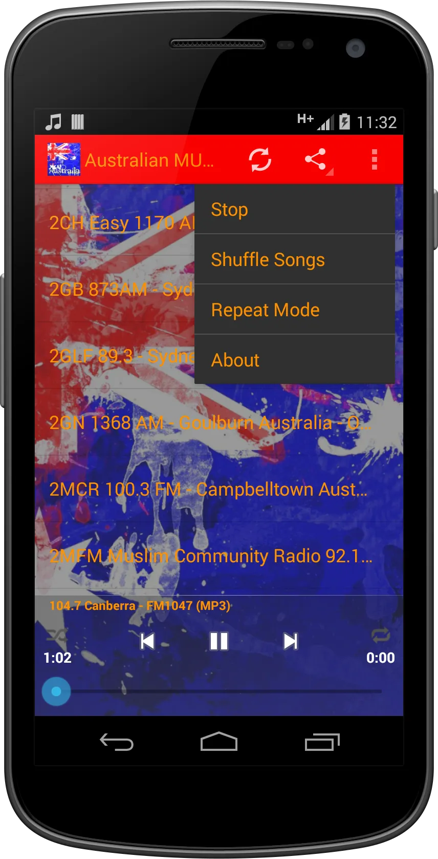 Australia MUSIC Radio | Indus Appstore | Screenshot