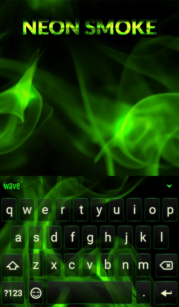 Neon Smoke Animated Keyboard + | Indus Appstore | Screenshot