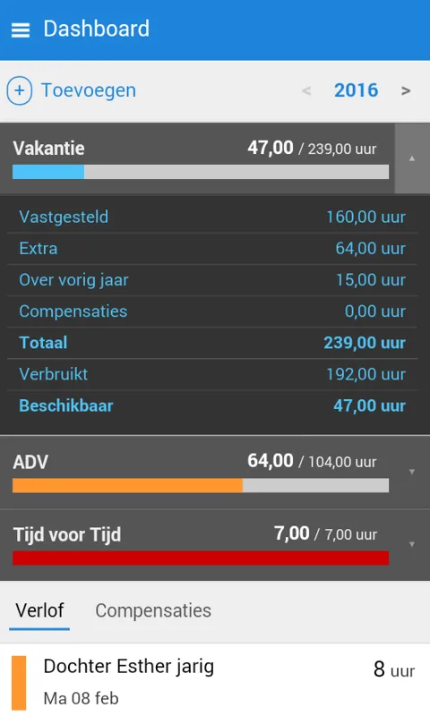 MijnVerlofdagen | Indus Appstore | Screenshot