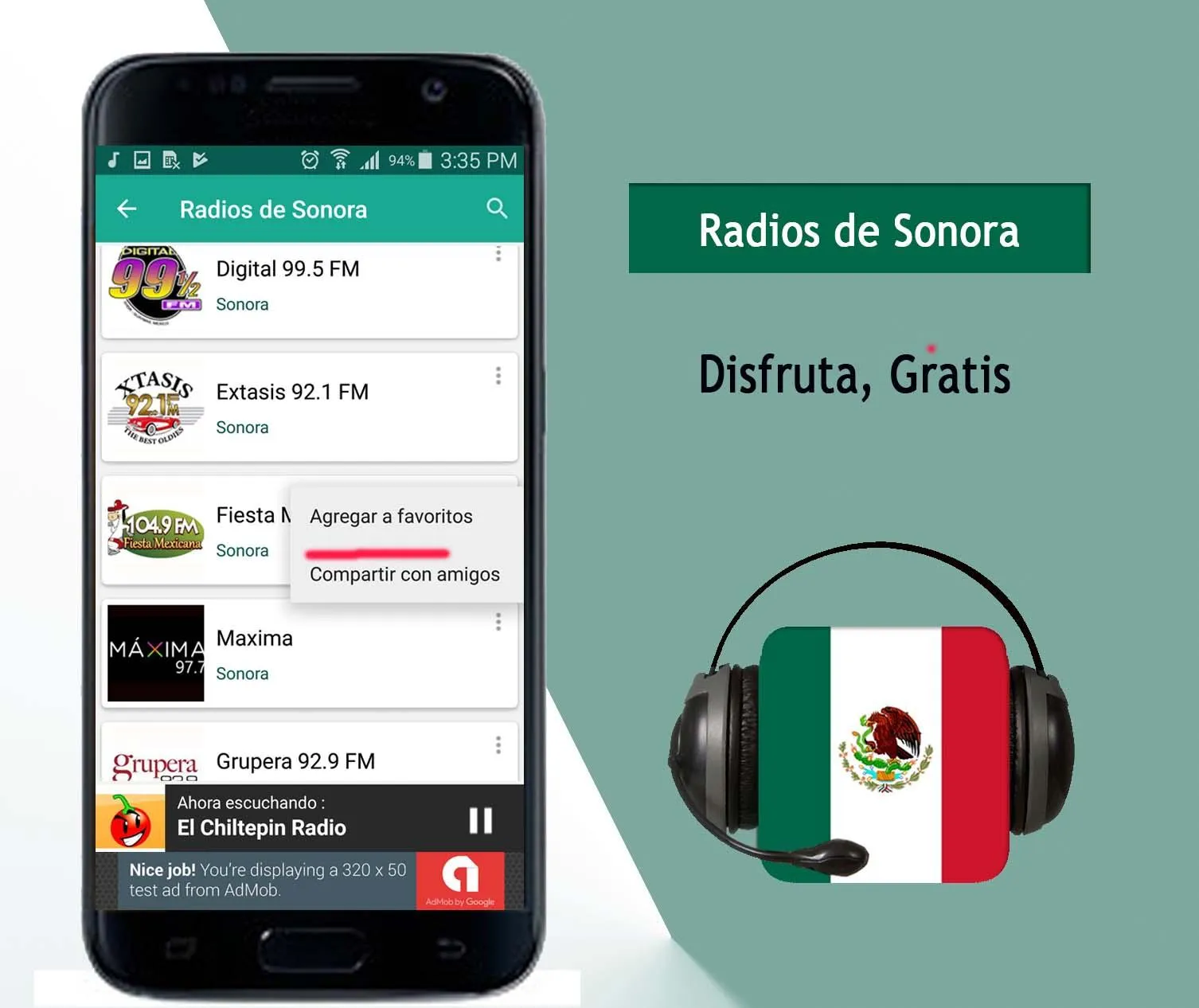 Radios de Sonora | Indus Appstore | Screenshot