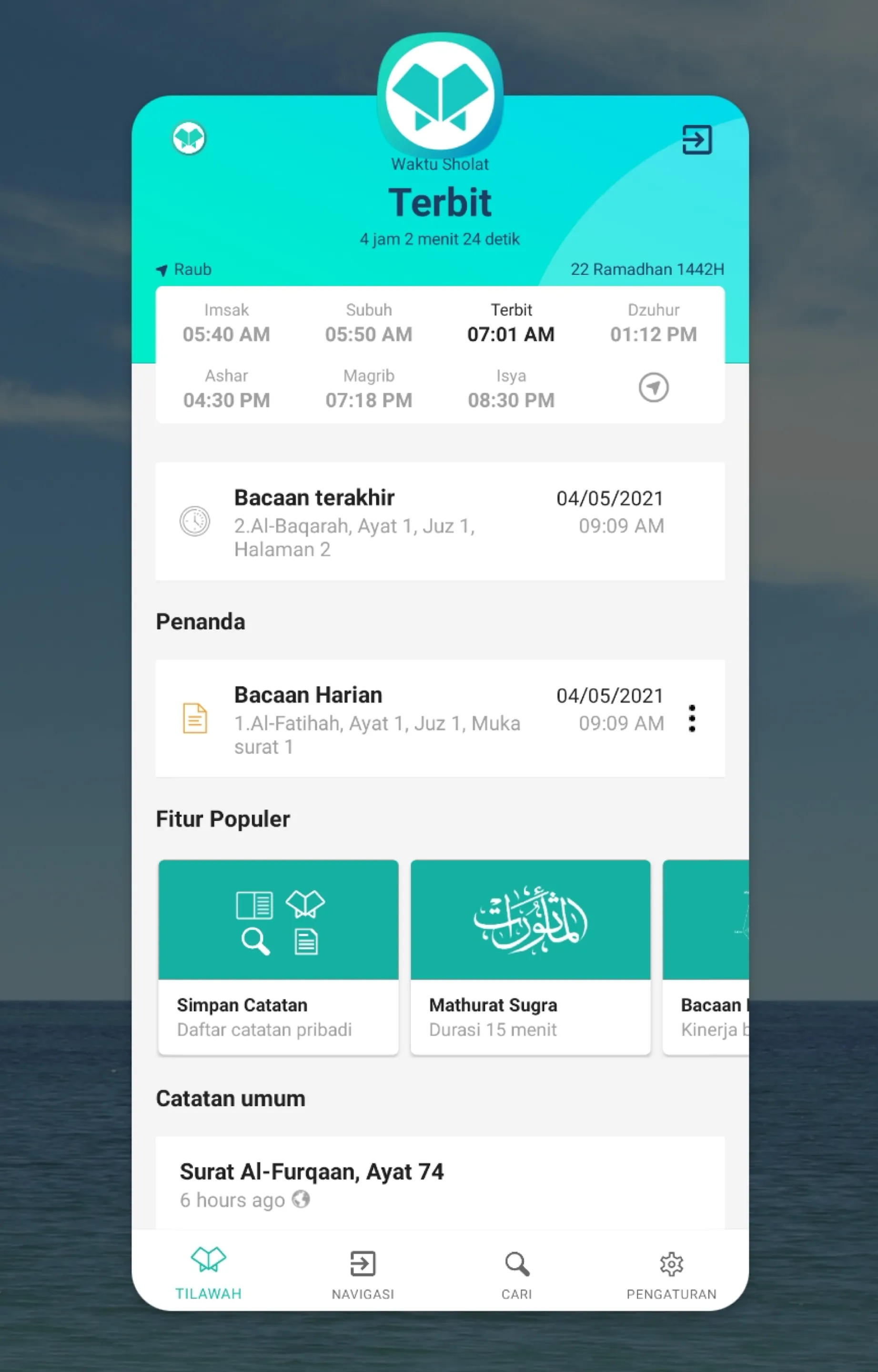 Tilawah - Quran & Prayer Time | Indus Appstore | Screenshot