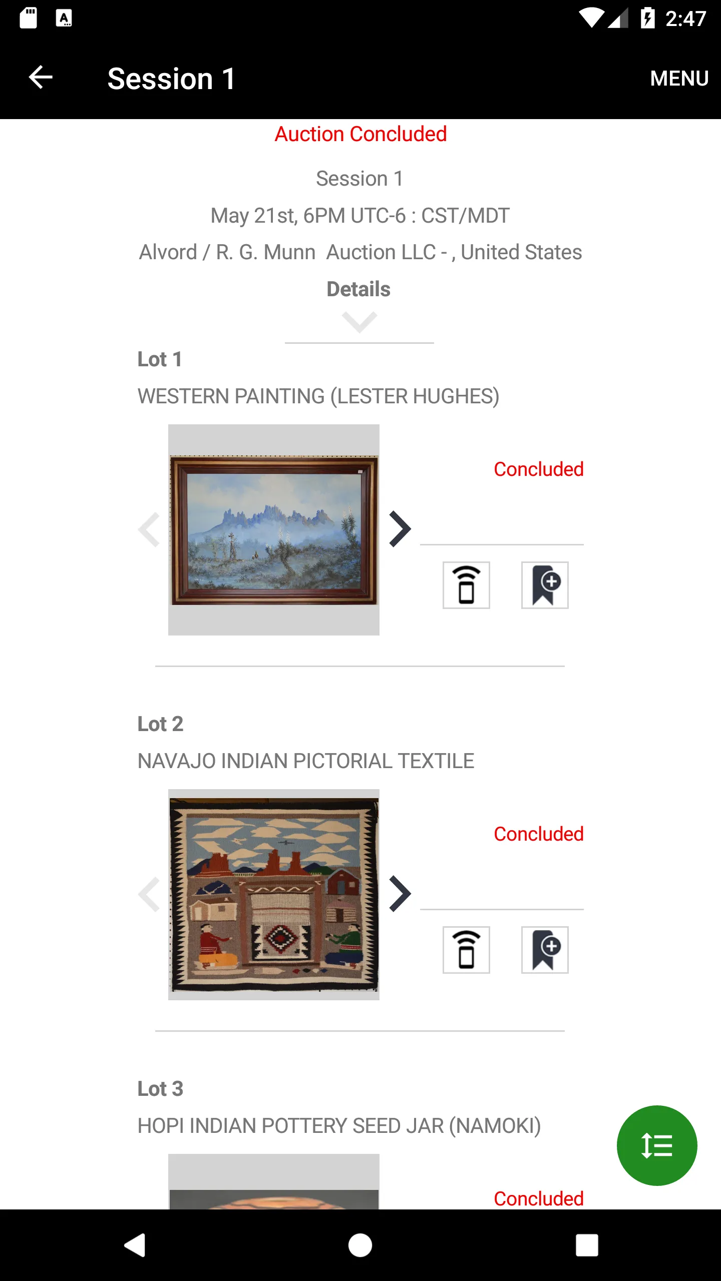 RG Munn Auctions | Indus Appstore | Screenshot