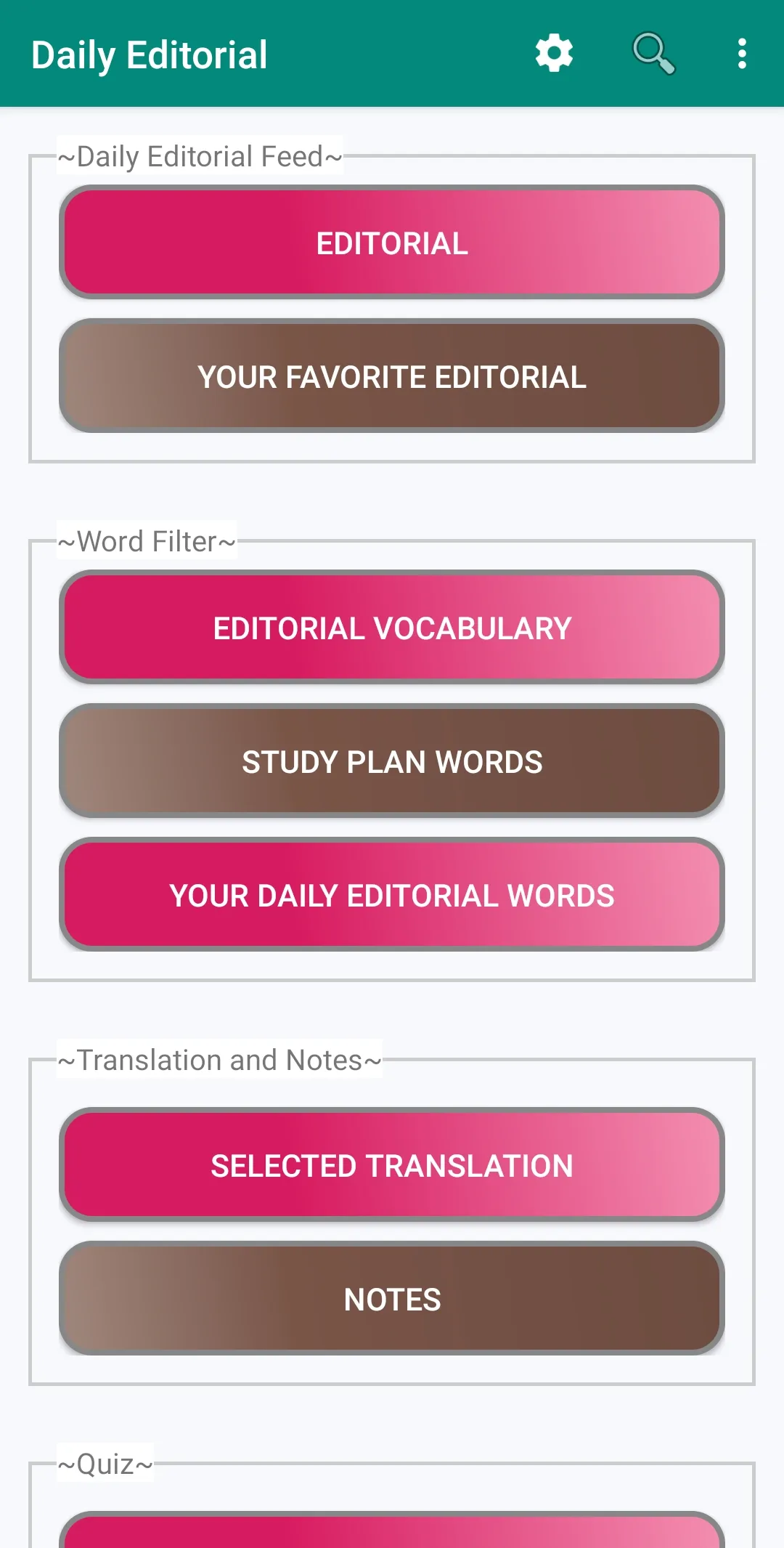 Daily Editorial & Vocabulary | Indus Appstore | Screenshot