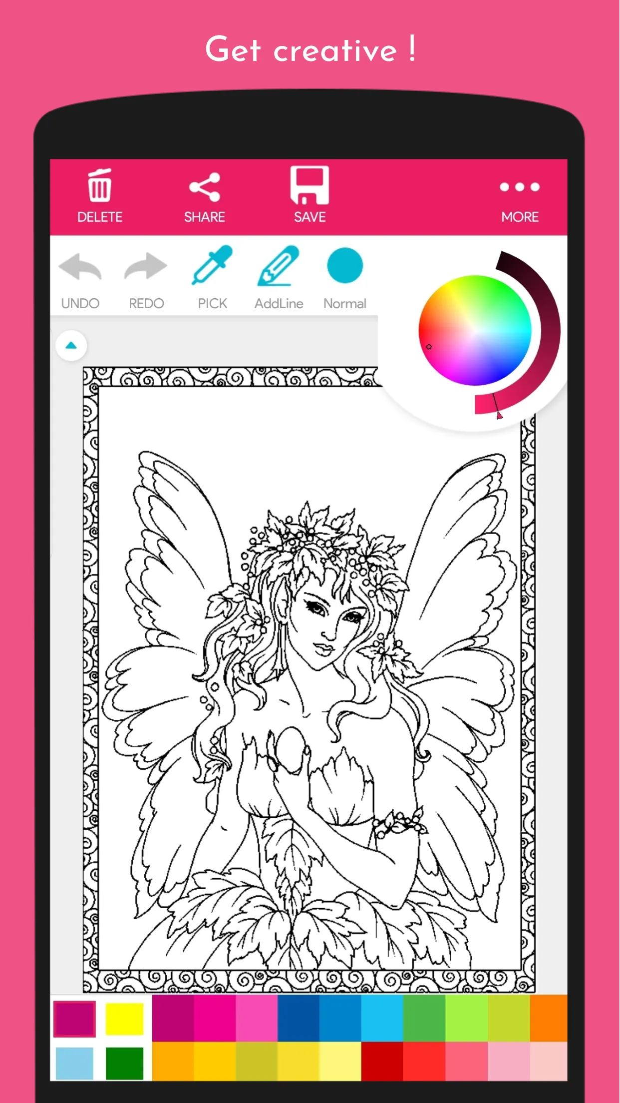 Angel and Fairy Coloring Book | Indus Appstore | Screenshot