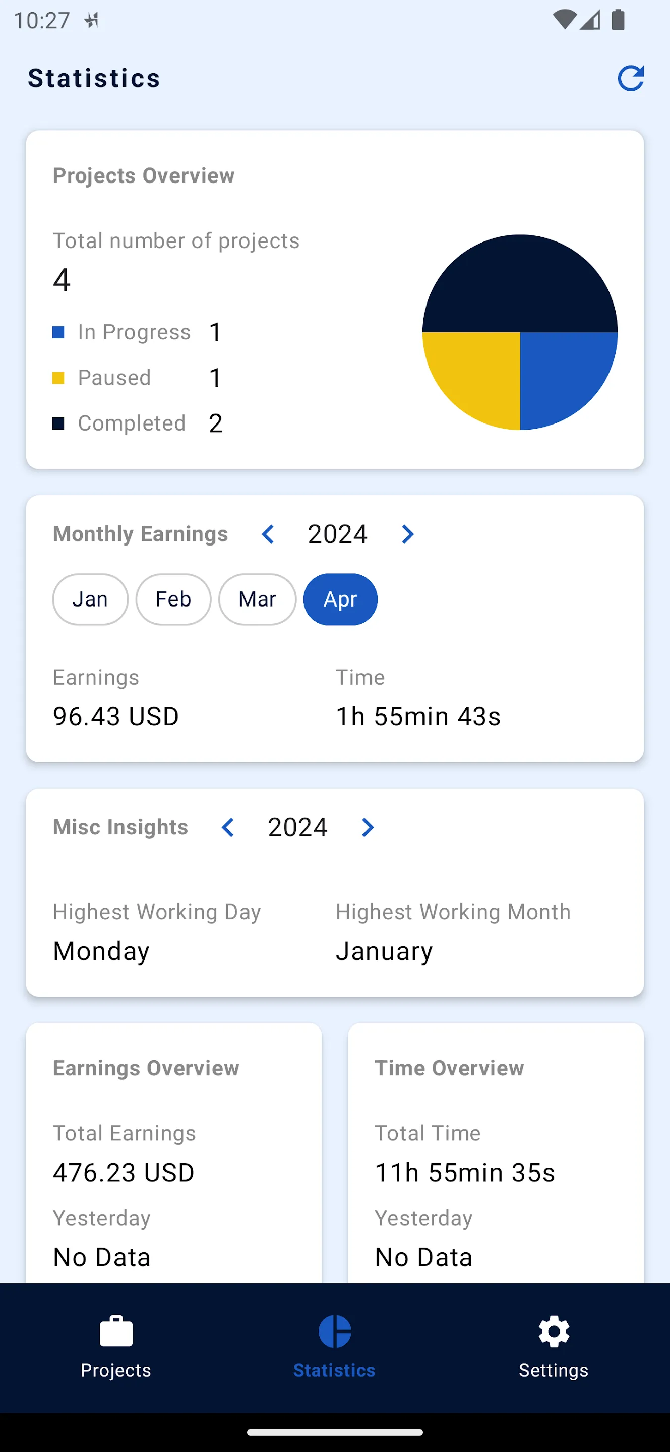 Hourly - Freelance Tracker | Indus Appstore | Screenshot