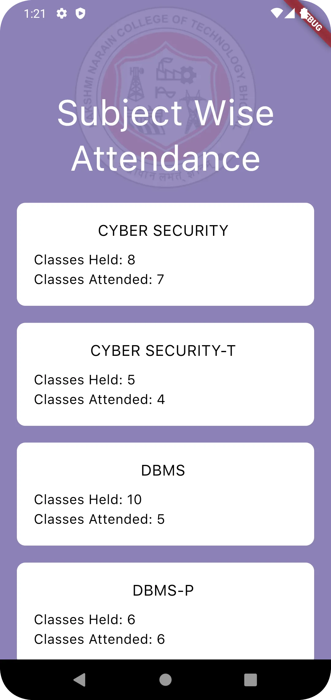 LNCT Attendance | Indus Appstore | Screenshot