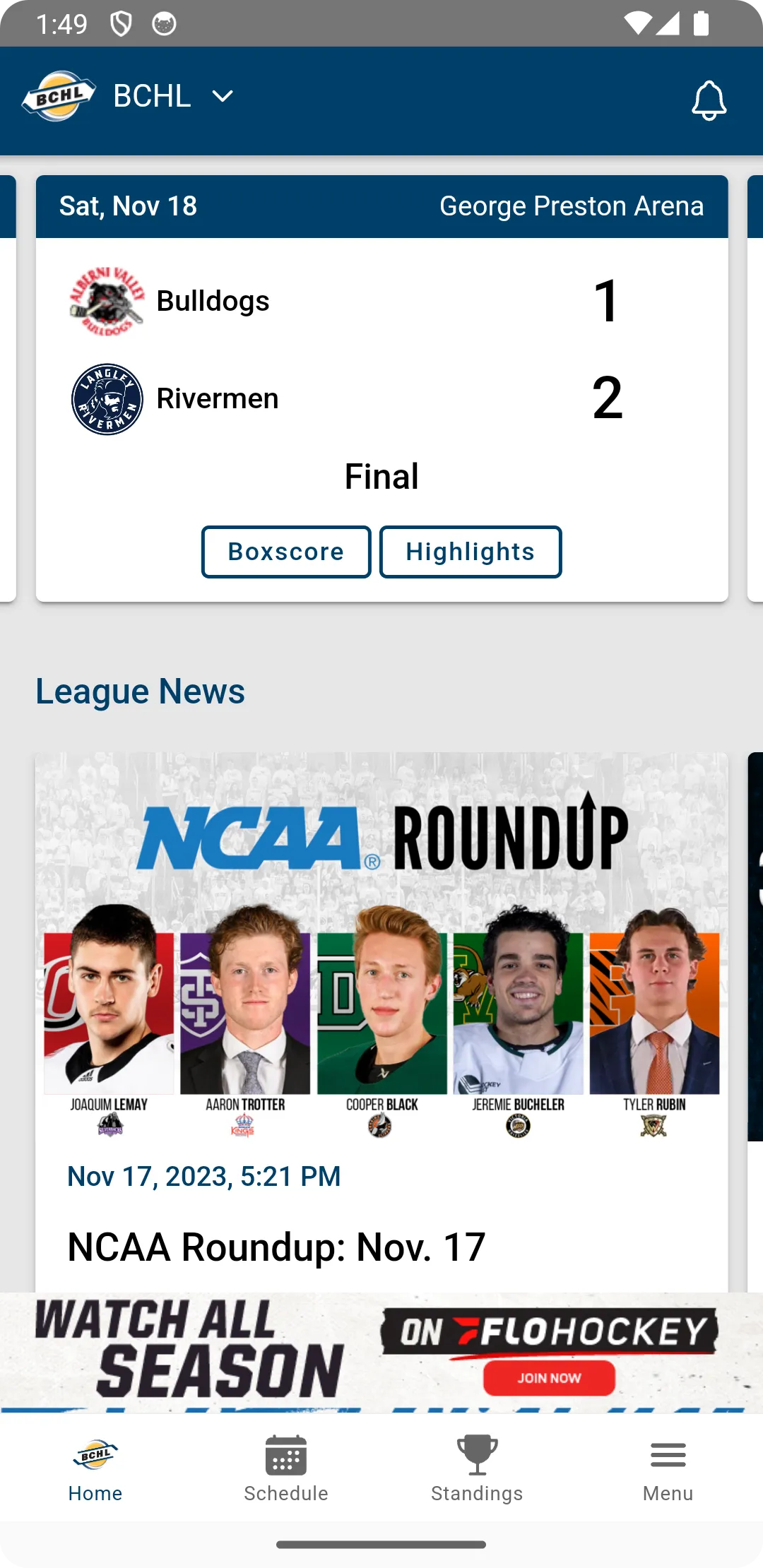 BCHL | Indus Appstore | Screenshot