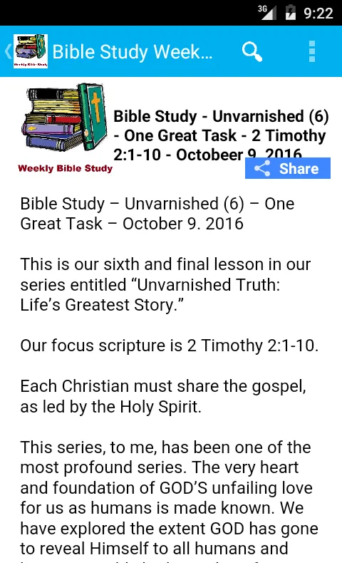 Weekend Bible Study- Weekly | Indus Appstore | Screenshot