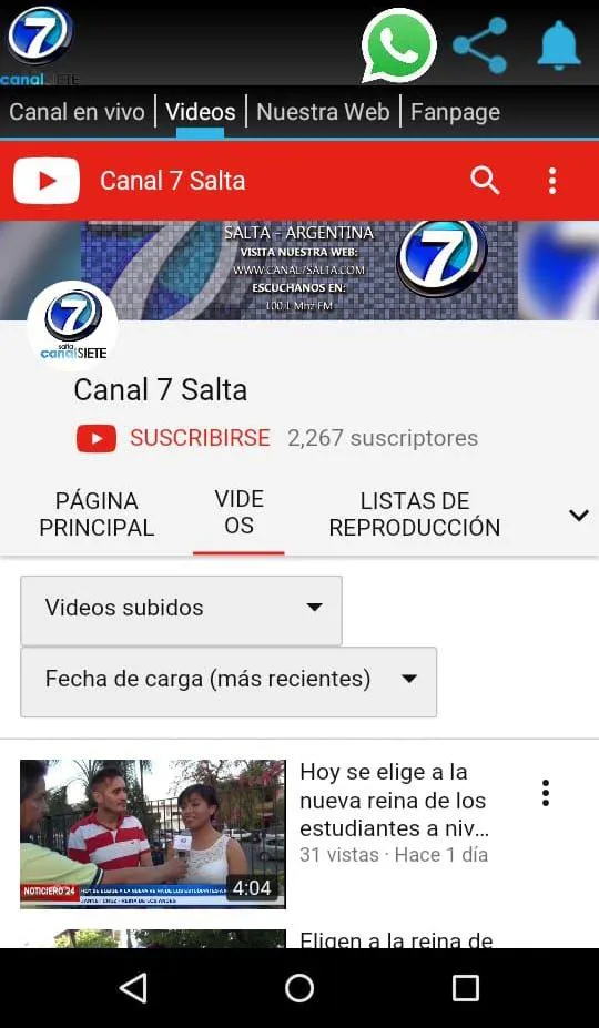 Canal 7 Salta | Indus Appstore | Screenshot