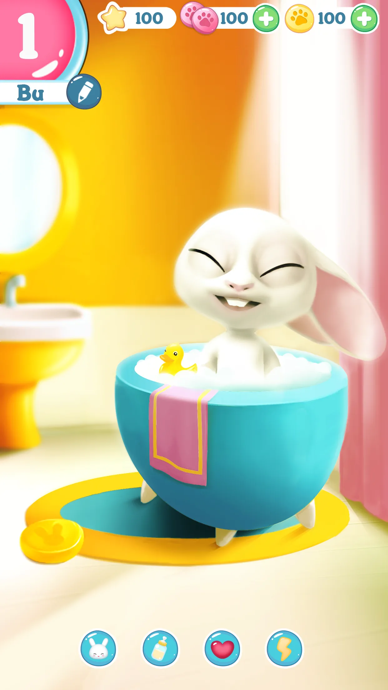 Bu Bunny - Cute pet care game | Indus Appstore | Screenshot